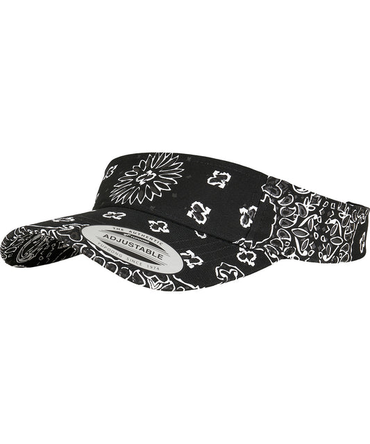 Flexfit Bandana Print Visor Urban Fashion Headwear