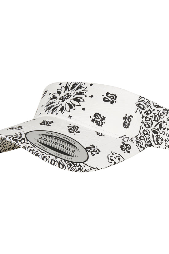 Flexfit Bandana Print Visor Urban Fashion Headwear