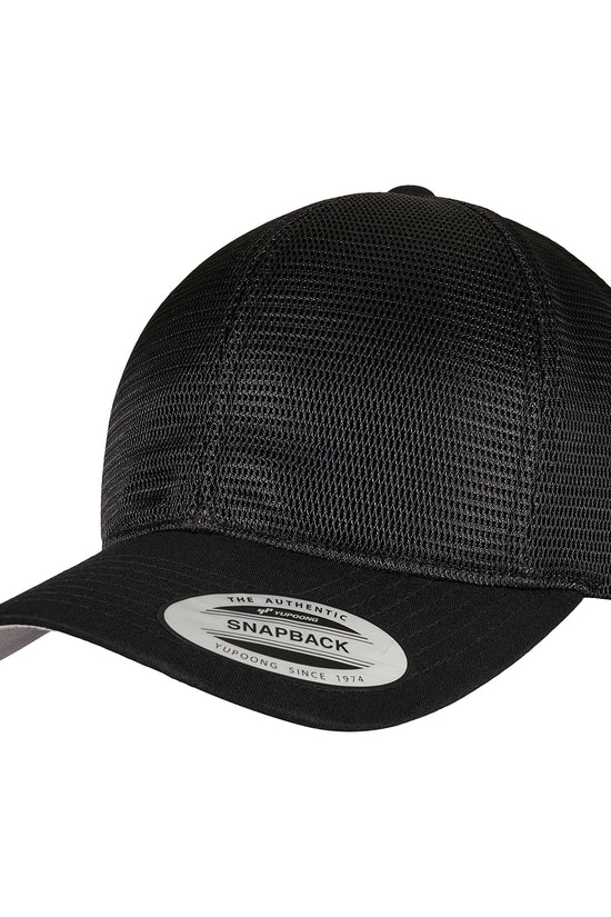 Flexfit 360 Omnimesh Snapback Cap Cotton Polyester Headwear