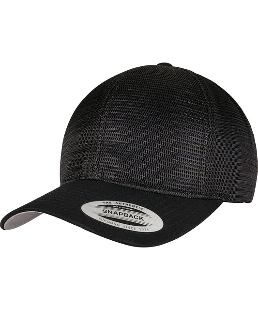 Flexfit 360 Omnimesh Snapback Cap Cotton Polyester Headwear