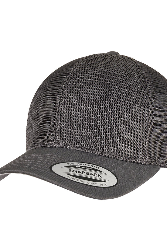 Flexfit 360 Omnimesh Snapback Cap Cotton Polyester Headwear