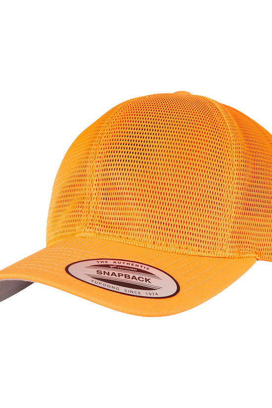 Flexfit 360 Omnimesh Snapback Cap Cotton Polyester Headwear