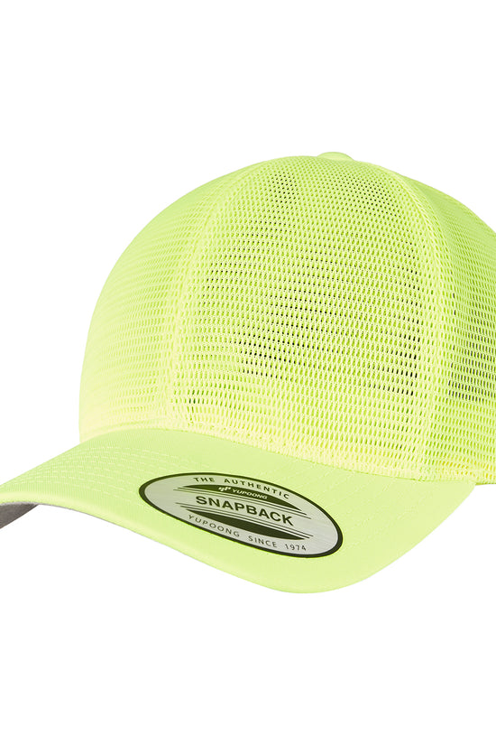 Flexfit 360 Omnimesh Snapback Cap Cotton Polyester Headwear