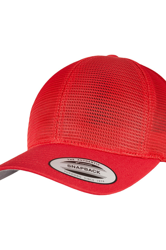 Flexfit 360 Omnimesh Snapback Cap Cotton Polyester Headwear