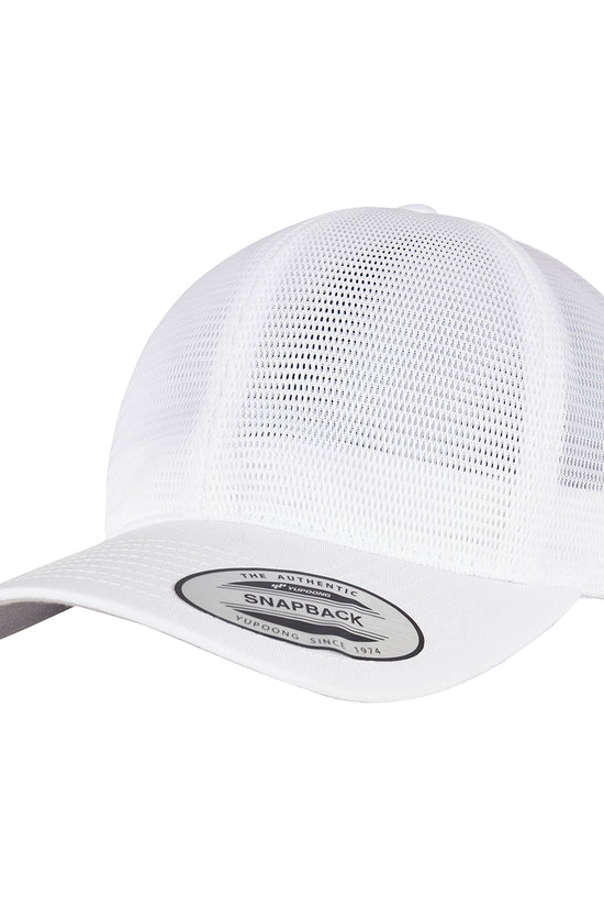 Flexfit 360 Omnimesh Snapback Cap Cotton Polyester Headwear