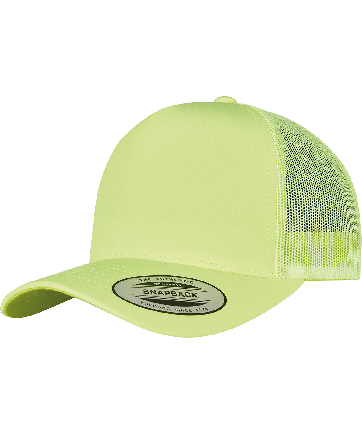 Neon Retro Trucker Cap with Snapback Closure Unisex Adult Headwear