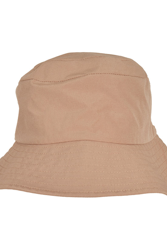 Reversible TwoTone Bucket Hat with Drawstring Closure