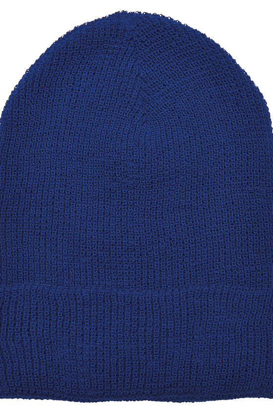 EcoFriendly Recycled Yarn Waffle Knit Beanie Unisex Adult Hat