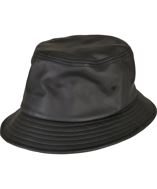 Flexfit Imitation Leather Bucket Hat 5003IL Unisex Adult Headwear