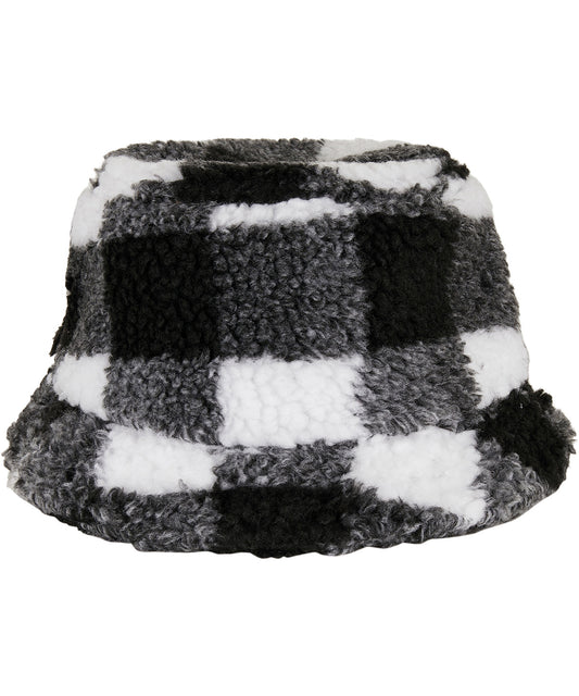 Flexfit Sherpa Check Bucket Hat Unisex Adult Headwear