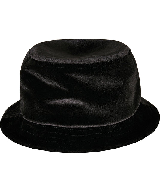 Flexfit Velvet Bucket Hat with Quilted Brim