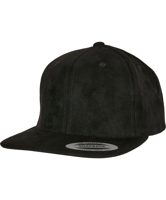 Flexfit by Yupoong Imitation Suede Leather Snapback Cap 6089SU Unisex Adult Headwear
