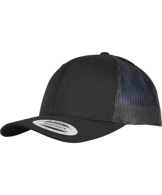 Flexfit Trucker Recycled Polyester Cap 6606TR Black