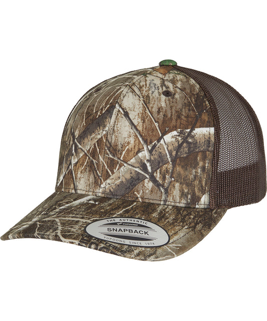 YP Classics RealTree Camo Trucker Cap Modern Edge Style