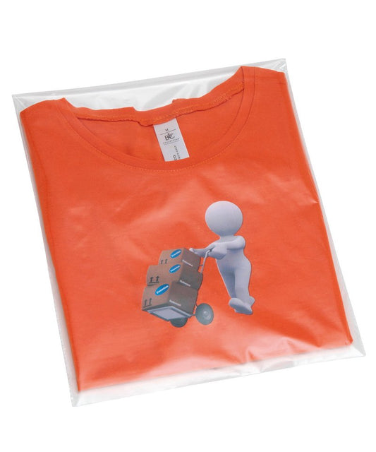 Everyday Essentials Clear Polythene Shirt Bags Pack of 1000
