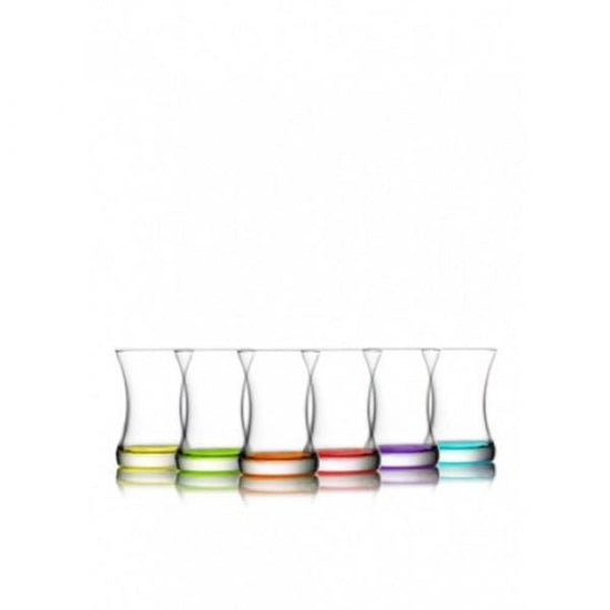 Coral Zen Tea Glass Set 155cc Set of 6
