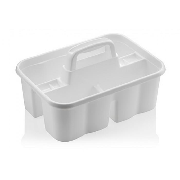 3 Division Plastic Kitchen Organizer with Handle Assorted Colors