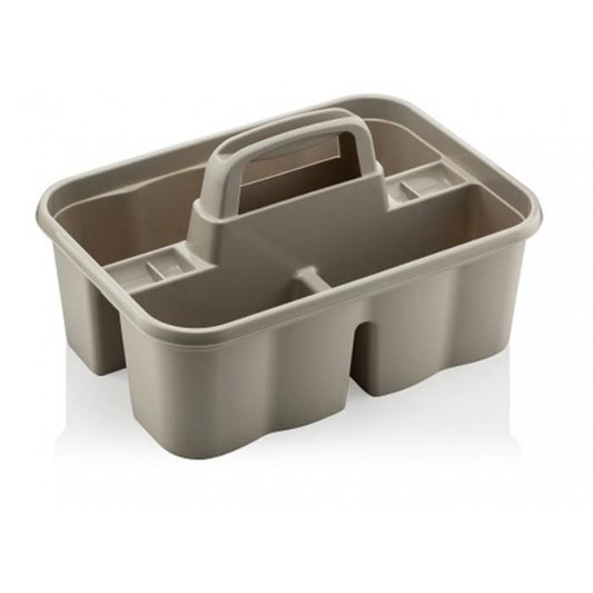 3 Division Plastic Kitchen Organizer with Handle Assorted Colors