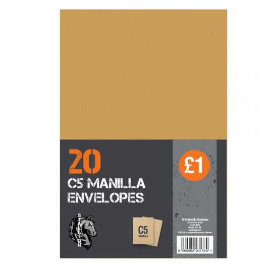 Essential C5 Manila Envelopes Pack of 20 for Office and Home Use