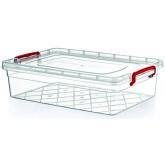 13L Clear Storage Container Box Multipurpose Organizer