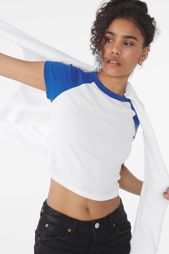 Bella Canvas Womens Micro Rib Raglan Baby TShirt