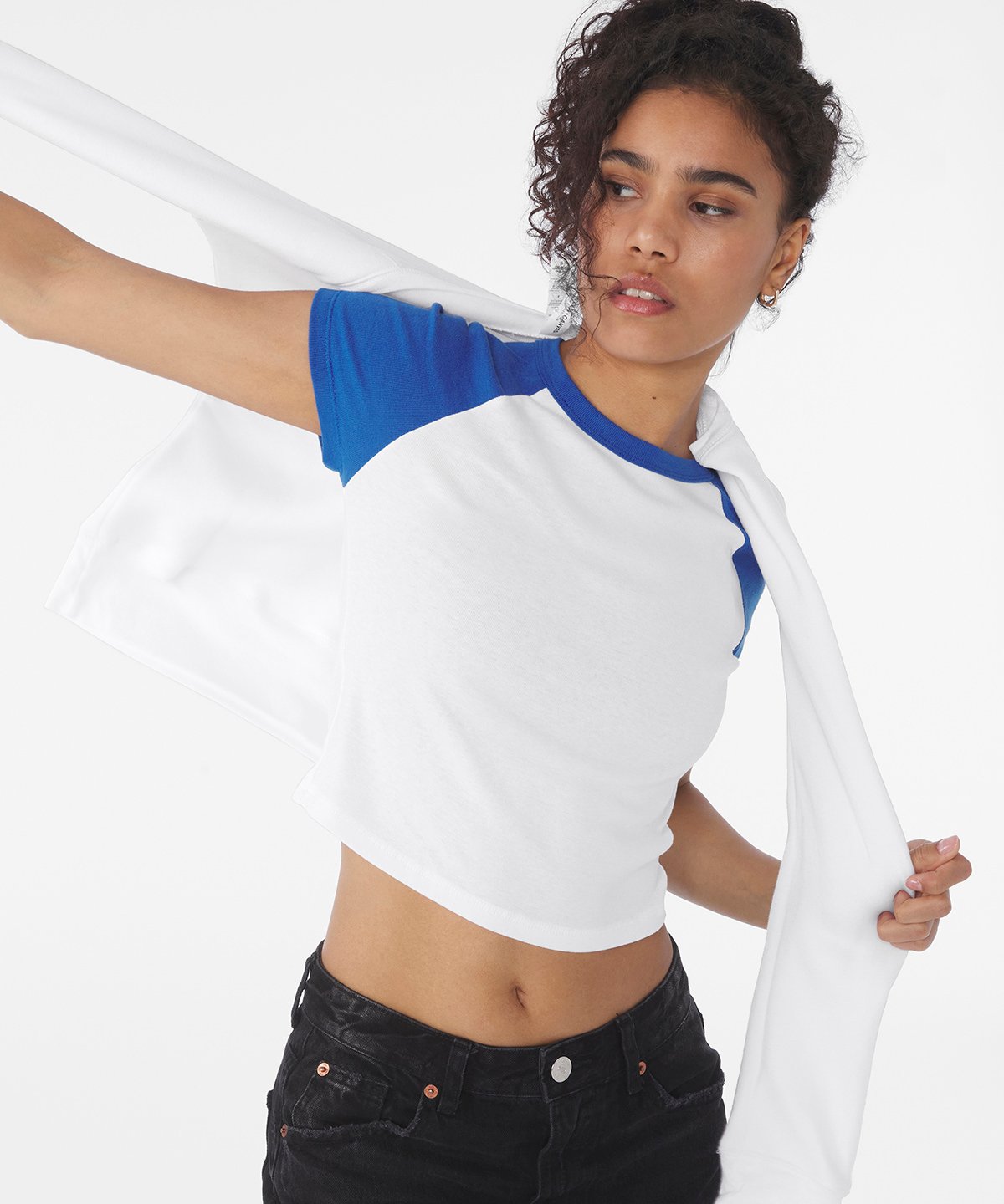 Bella Canvas Womens Micro Rib Raglan Baby TShirt