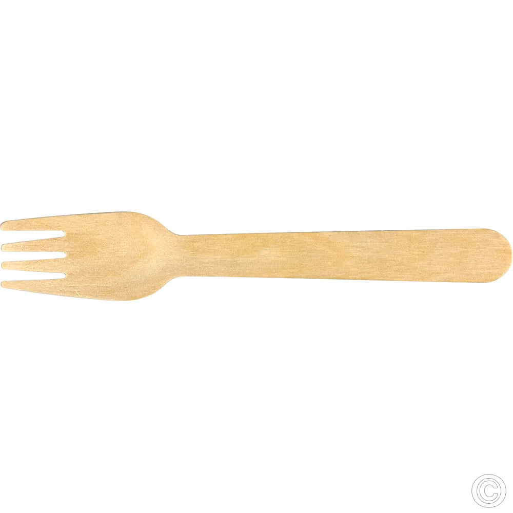 Eco Biodegradable Wooden Forks Pack of 50 Sustainable Disposable Cutlery
