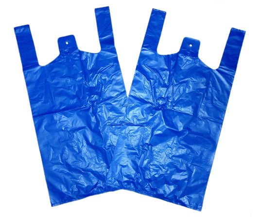 1000 Pack Large Blue Disposable Plastic Bags BR2 A