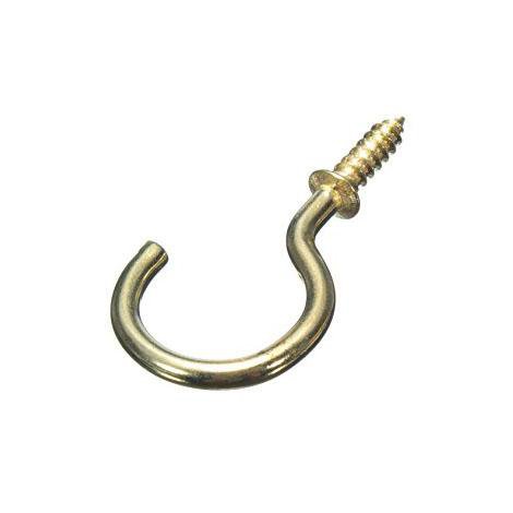 20 Pack 1 Brass Effect Cup Hooks for DIY Projects