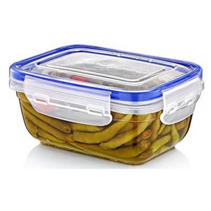 Rectangular Clear Plastic Food Storage Container with Sealing Lid Convenient Kitchen Storage Solution