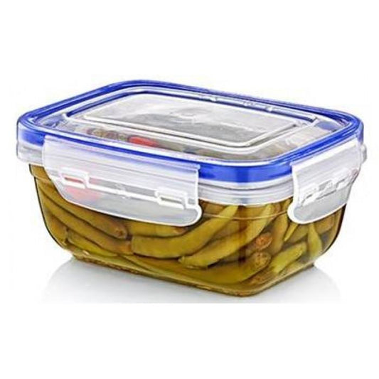 Rectangular Clear Plastic Food Storage Container with Sealing Lid Convenient Kitchen Storage Solution