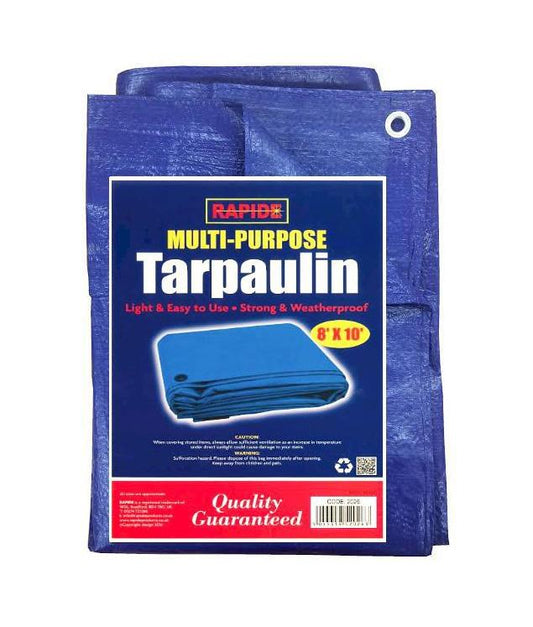 Blue Multipurpose Waterproof Tarpaulin 8x 10