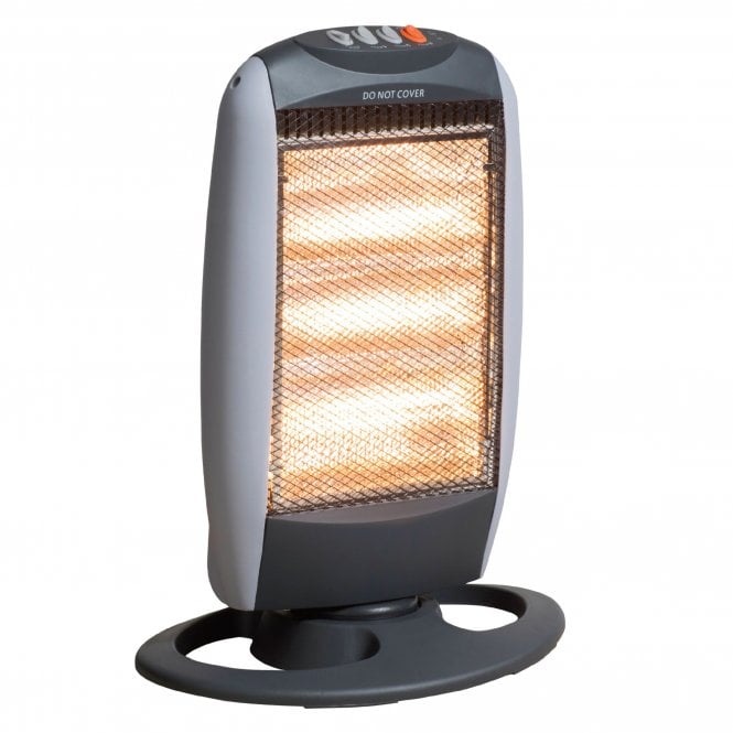 Efficient 1200W Halogen Heater with Extra Thermal Cut Out Fuse