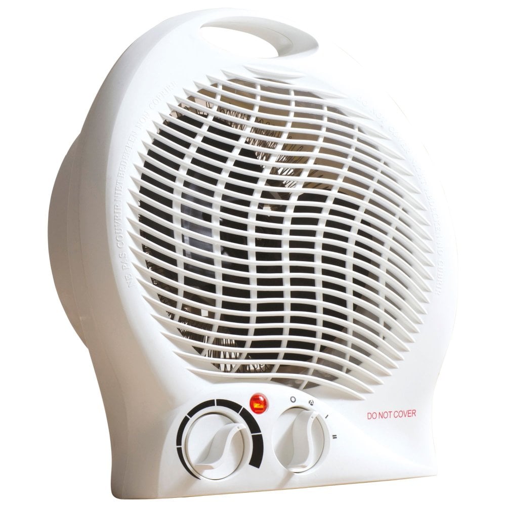 Daewoo Plastic Upright Fan Heater 2000W White