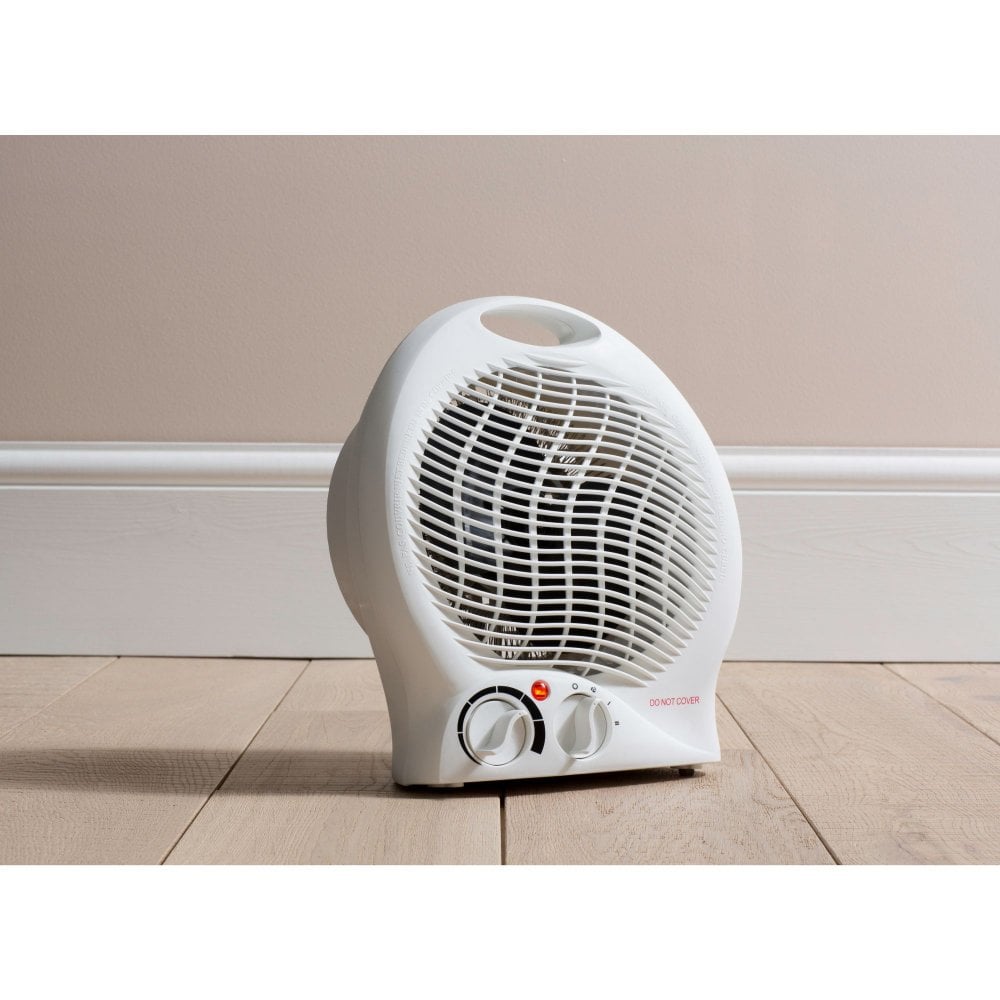 Daewoo Plastic Upright Fan Heater 2000W White