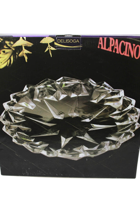 Elegant Crystal Cut Glass Serving Tray Perfect for Parties Weddings and Gifts