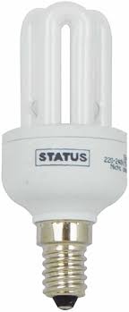 Status Mini Stick Light Bulb 7W 385 Lumen E14 Small Screw Cap for Bright Illumination