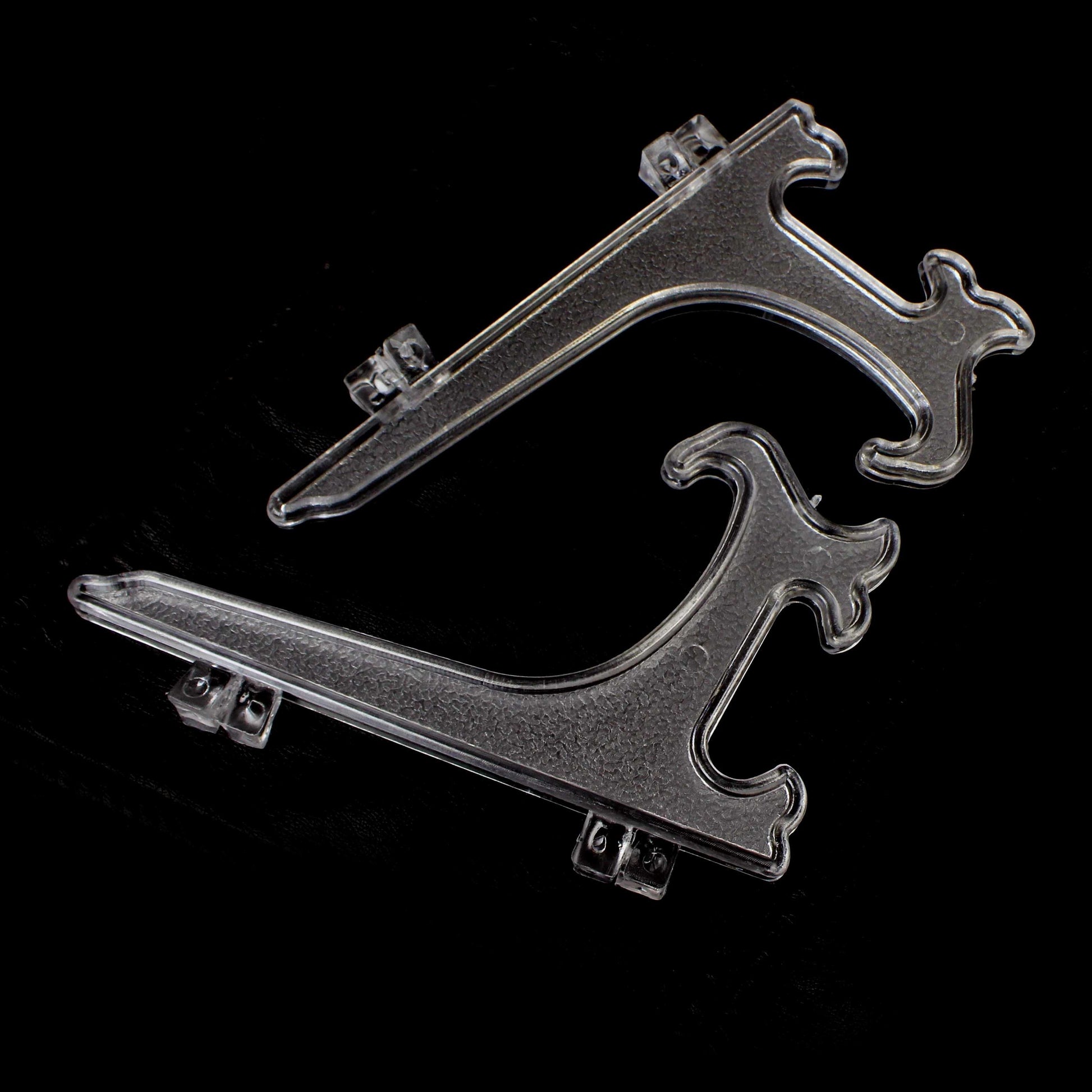 Elegant Frosted Plastic Photo Frame Stand 18 cm