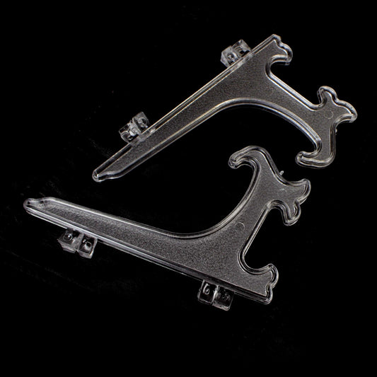 Elegant Frosted Plastic Photo Frame Stand 18 cm