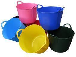 Extra Large Flexi Tub Storage Bucket 75L Assorted Colours