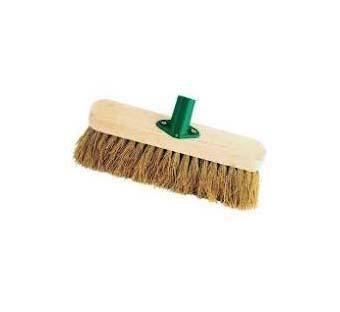 10 Inch Soft Wooden Brush Bristle Outdoor Garden Sweeper