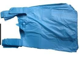 BR4 Jumbo Blue Plastic Carrier Bags Pack of 100