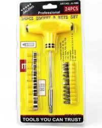 24Piece Socket and Bits Tool Set for DIY Enthusiasts