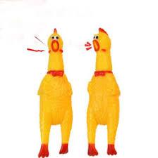 Interactive Squeaky Chicken Dog Toy 30 cm