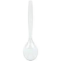 40Pack Disposable Clear Plastic Spoons for Convenient Dining