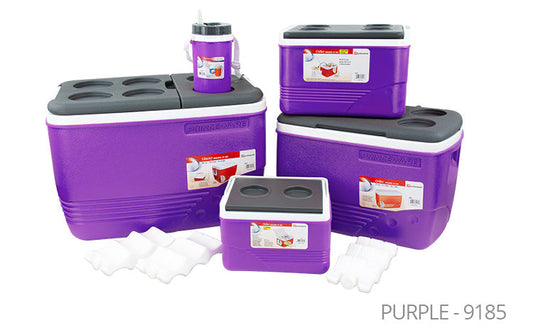 Ice Chest Cooler Box Set of 5 Purple 125 60 140 310 600 Litre