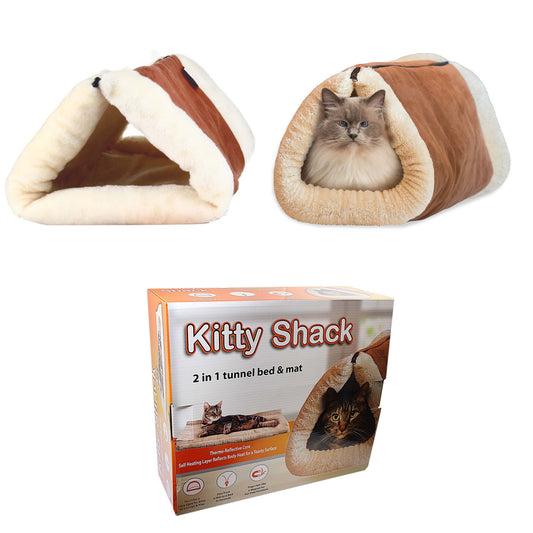 Kitty Shack 2in1 Tunnel Bed Mat for Cats