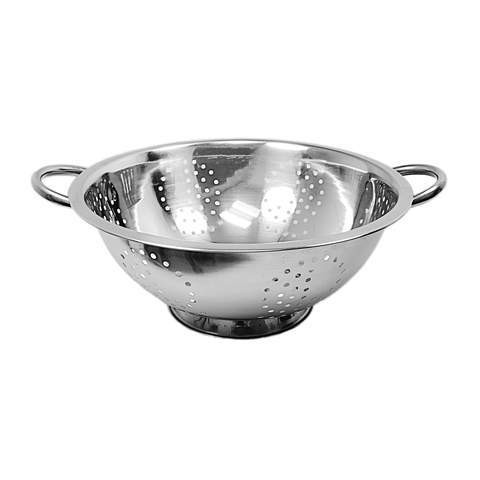 Stainless Steel Deep Colander with Double Handles 20cm Kitchen Salad Strainer