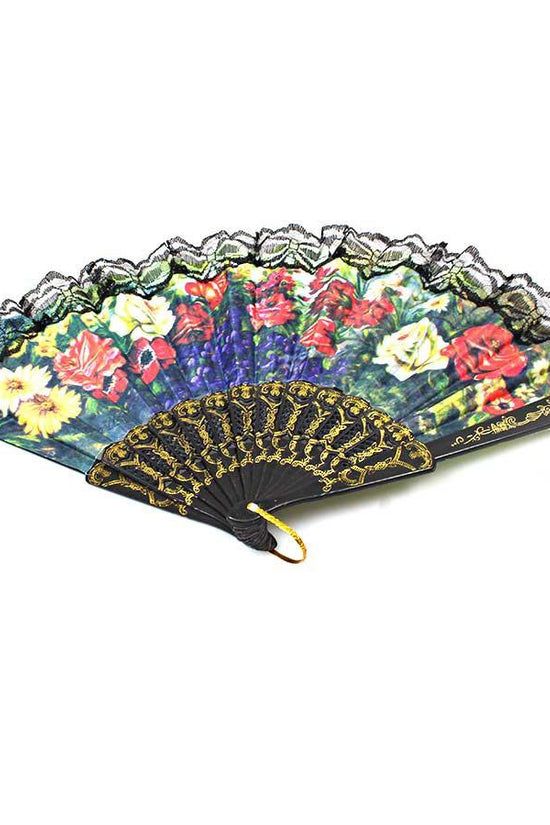 Elegant Mini Chinese Hand Fan with Exquisite Floral and Scenery Print