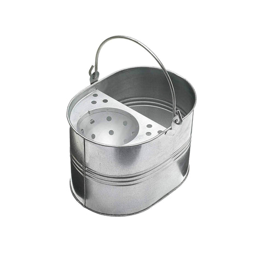 Durable Heavy Duty Galvanized Metal Mop Bucket 32cm x 23cm